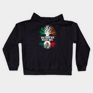 Irish Grown With Mexican Roots Ireland Flag Kids Hoodie